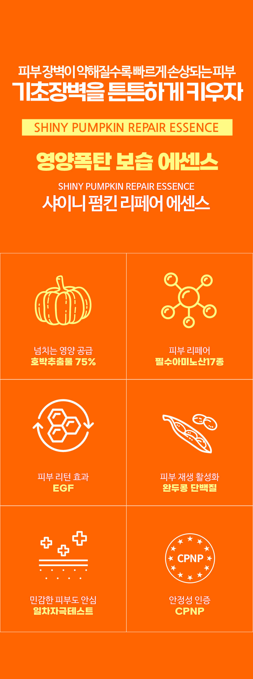 파우 샤이니 펌킨 리페어 에센스 상세 안내 3
