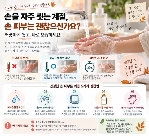 손을 자주 씻는 계절, 손 피부는 왜 더 쉽게 거칠어질까요?